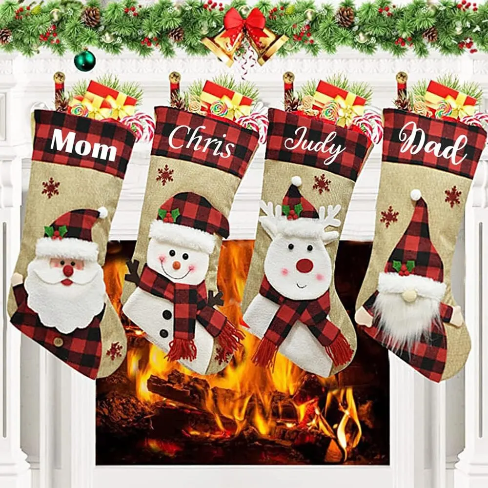 Christmas Stocking Hanging - 크리스마스 홀리데이 스타킹, 크리스마스 행잉 백,