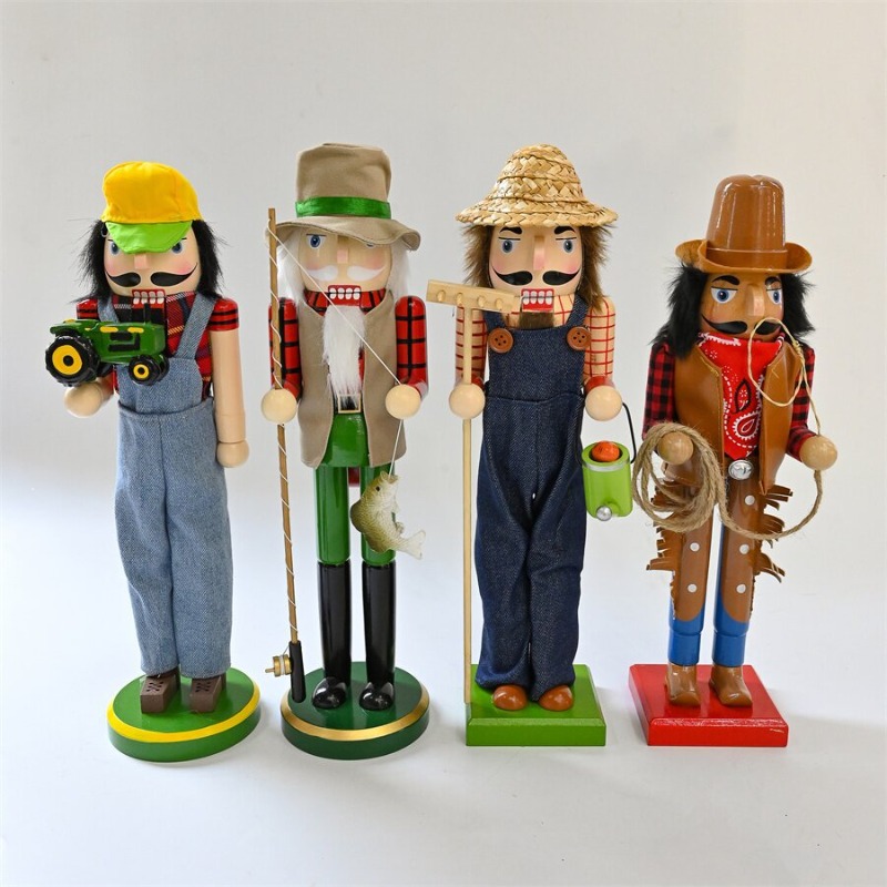 Nutcracker Figurine - 나무로 만든 호두까기 인형 병사들 운전사