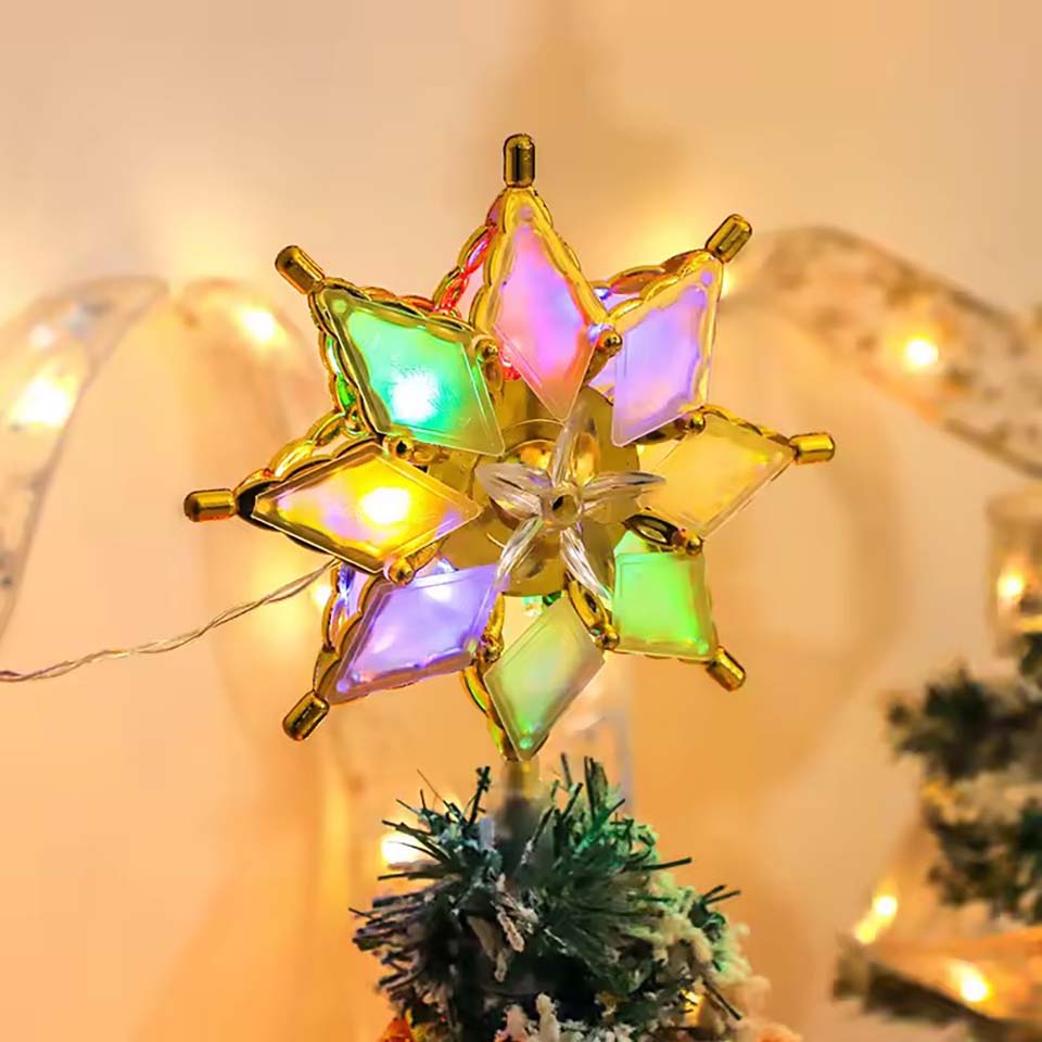 Star Tree Topper - 조명이 달린 별 모양 트리 토퍼