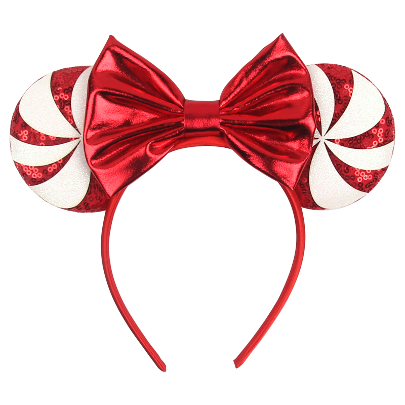 Ribbon Bow Gift - 2026 미키 마우스 귀 머리띠 크리스마스
