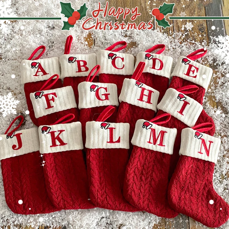 Christmas Stocking Hanging - 2025년 크리스마스 장식 데코레이션 레터 크리스마스