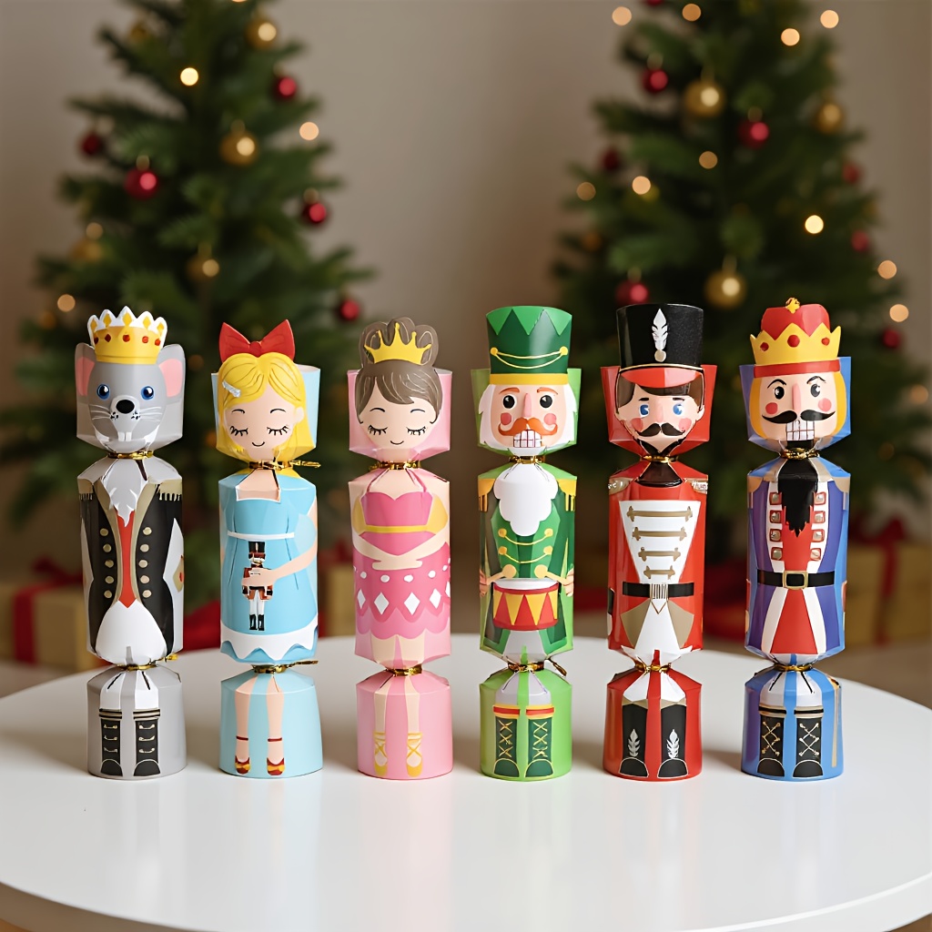 Nutcracker Figurine - 24pcs 크리스마스 크래커 군인 호두까기 인형