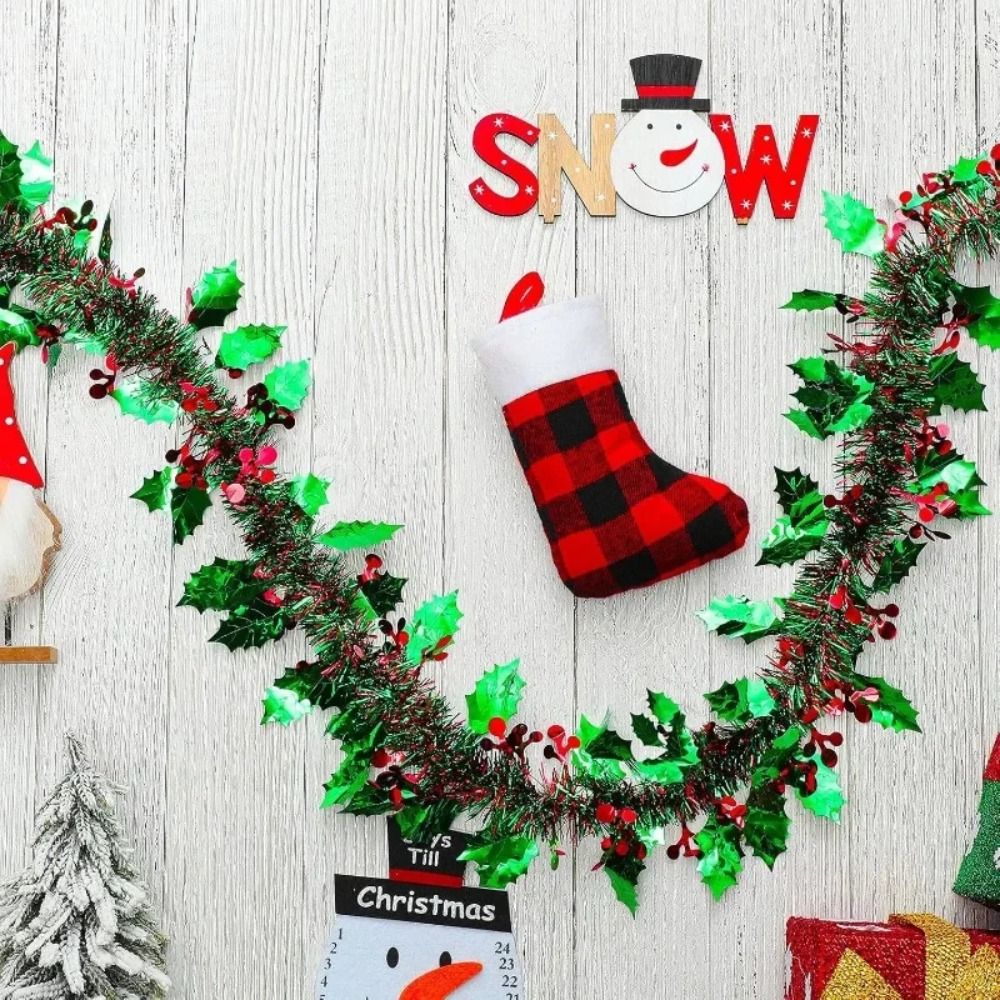 2PCS 재사용 가능한 2M 크리스마스 가랜드 반짝이는 - Tinsel Garland Decoration 리뷰 및 가격