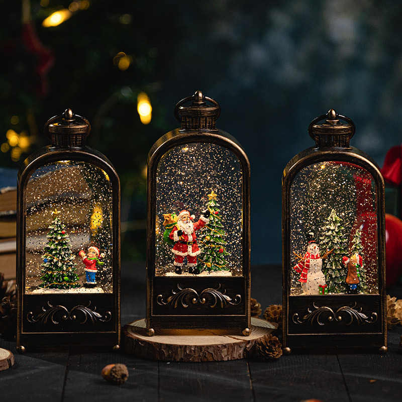 손잡이가 달린 조명 크리스마스 눈 글로브 랜턴, 크리스 - Snow Globe Musical 리뷰 및 가격