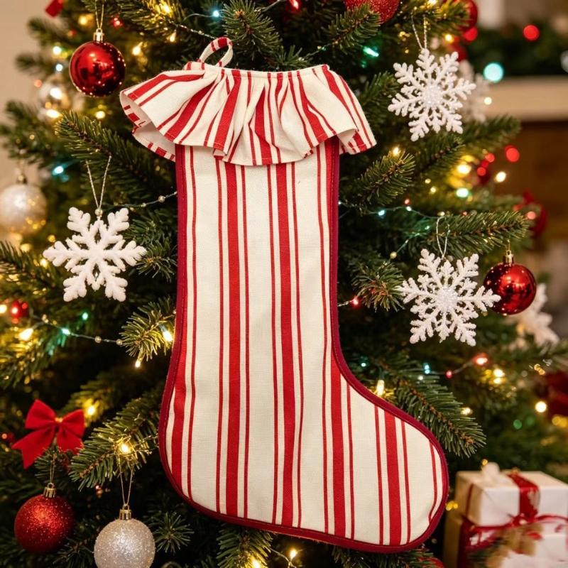 크리스마스 스타킹 삼베 난로 지역 휴일 디스플레이 치료 - Christmas Stocking Hanging 리뷰 및 가격