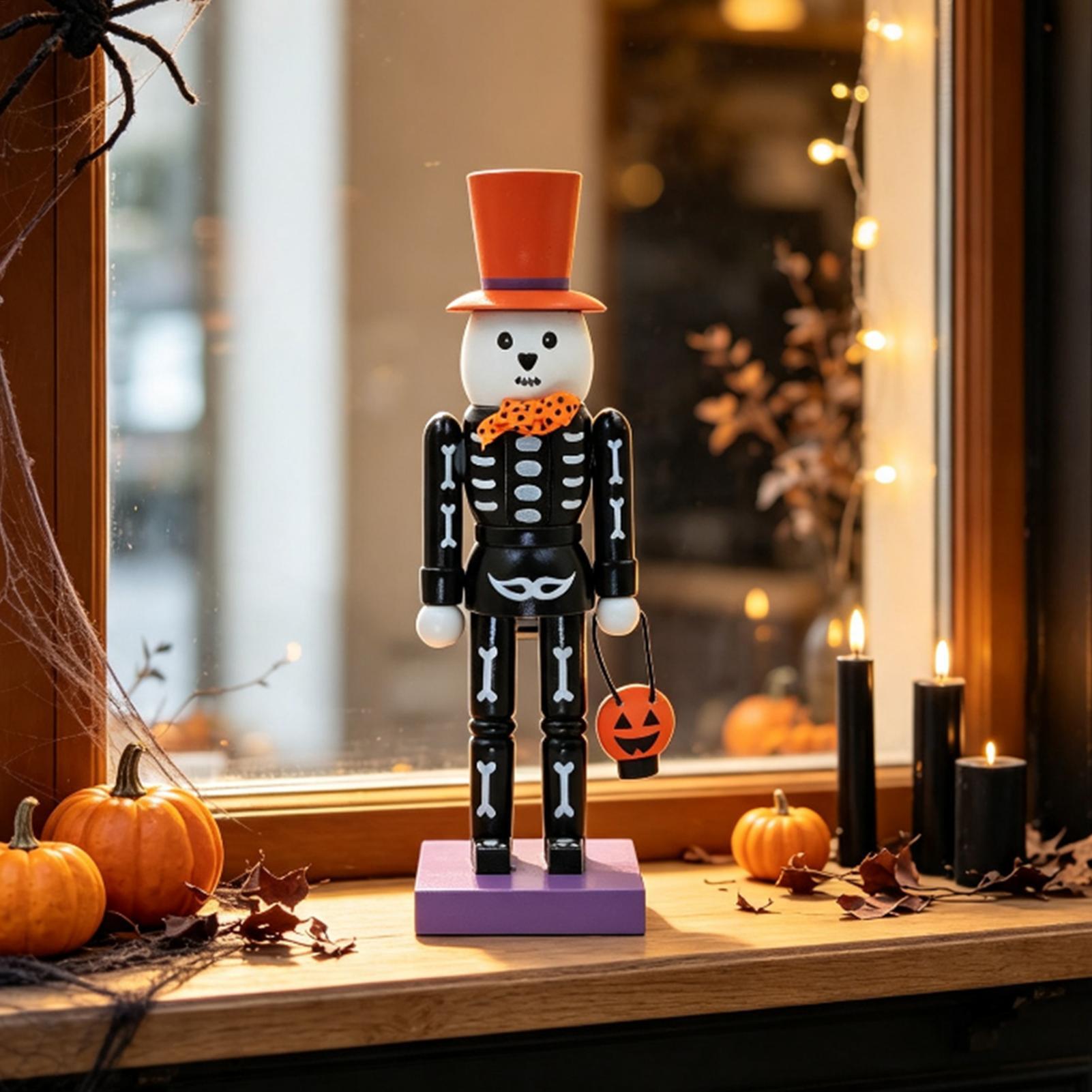 할로윈 나무 장식품, 무시무시한 해골 호박 테이블 센터 - Nutcracker Figurine 리뷰 및 가격