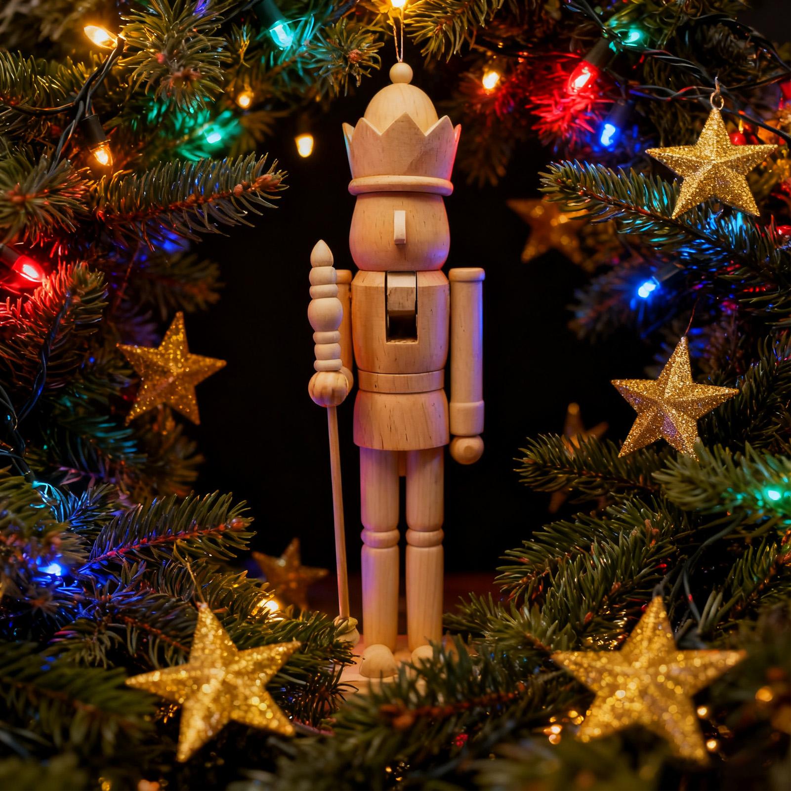 너트 크래커 크리스마스 장식 38cm 나무 3D 조각  - Nutcracker Figurine 리뷰 및 가격