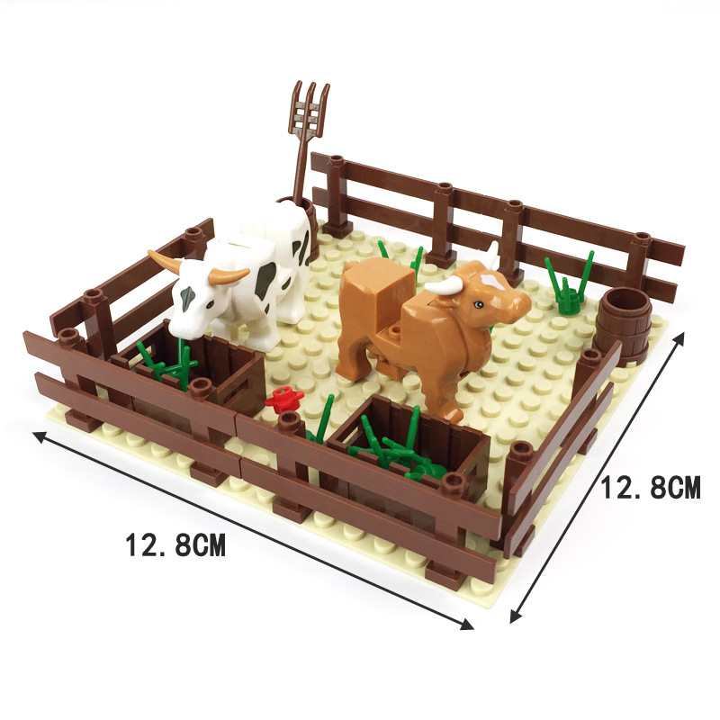 시티 MOC 농장 장면 소 우리 말 우리 돼지 우리,  - Lego Set Creator 리뷰 및 가격