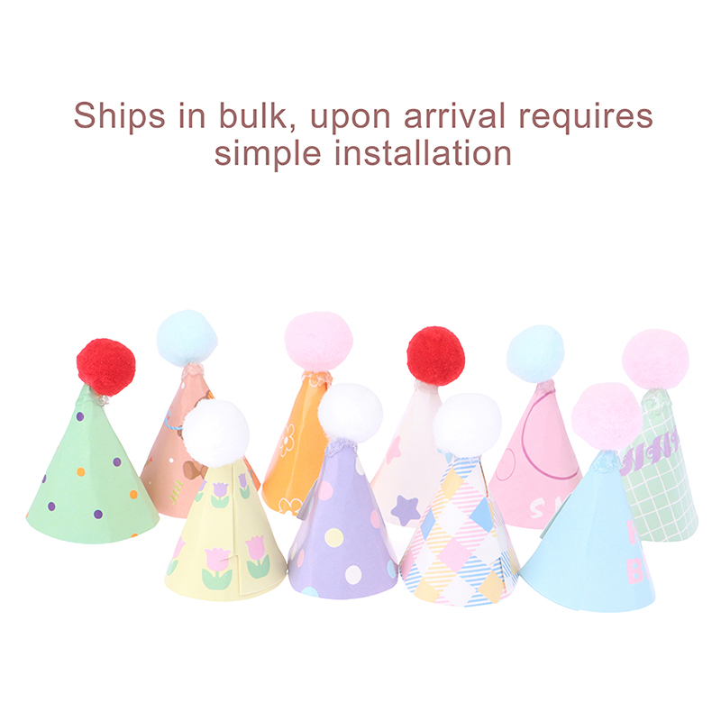 10개/세트 DIY 미니 모자 베이킹 케이크 토퍼 베이 - Santa Hat Plush 리뷰 및 가격
