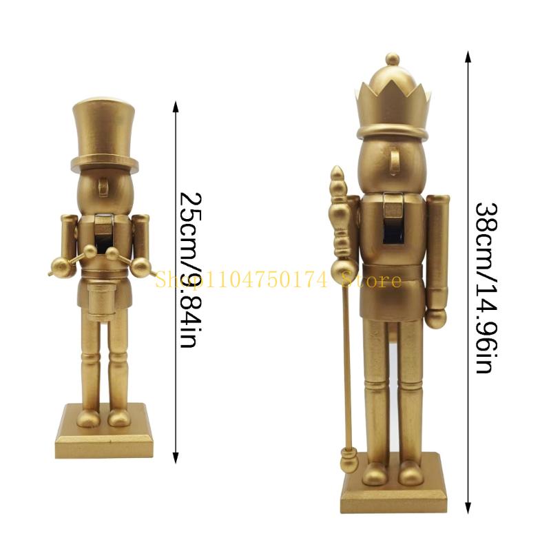 휴일 모임 장식, 자립형 찬장, 선반 또는 벽난로용 금 - Nutcracker Figurine 리뷰 및 가격