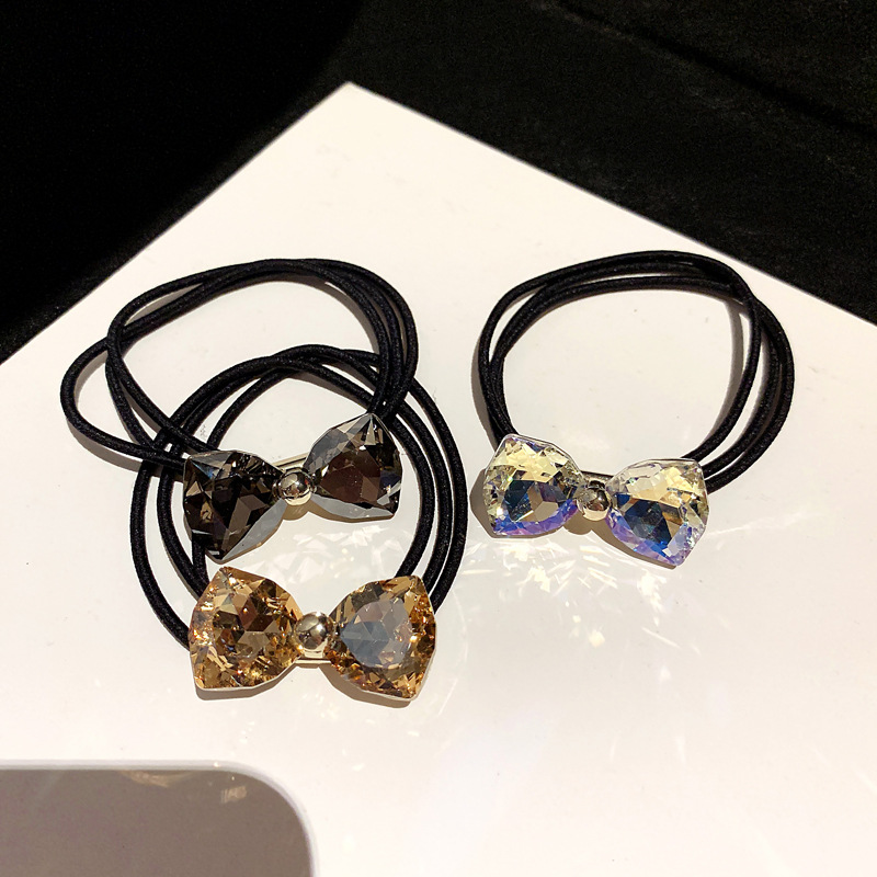 라인스톤 보우 헤어 로프 세트 새로운 한국 고급 미니멀 - Ribbon Bow Gift 리뷰 및 가격