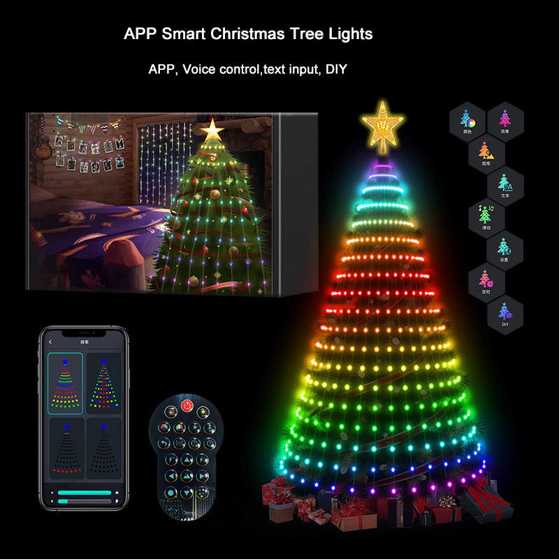 7피트 400LED 스마트 크리스마스 트리 조명, 별  - Star Tree Topper 리뷰 및 가격
