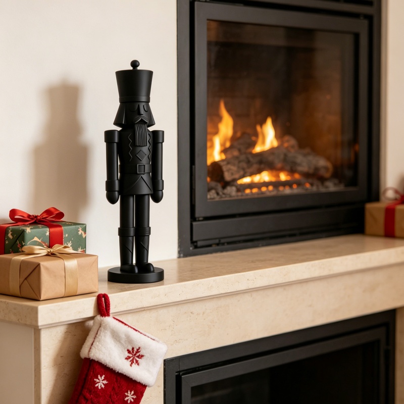 미니멀리스트 블랙 호두까기 인형 병사 조각상, 3D 프 - Nutcracker Figurine 리뷰 및 가격