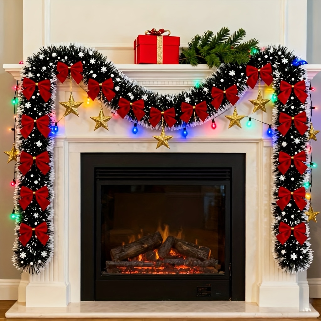 인공 크리스마스 가랜드 크리스마스 테슬 가랜드 리본 장 - Tinsel Garland Decoration 리뷰 및 가격