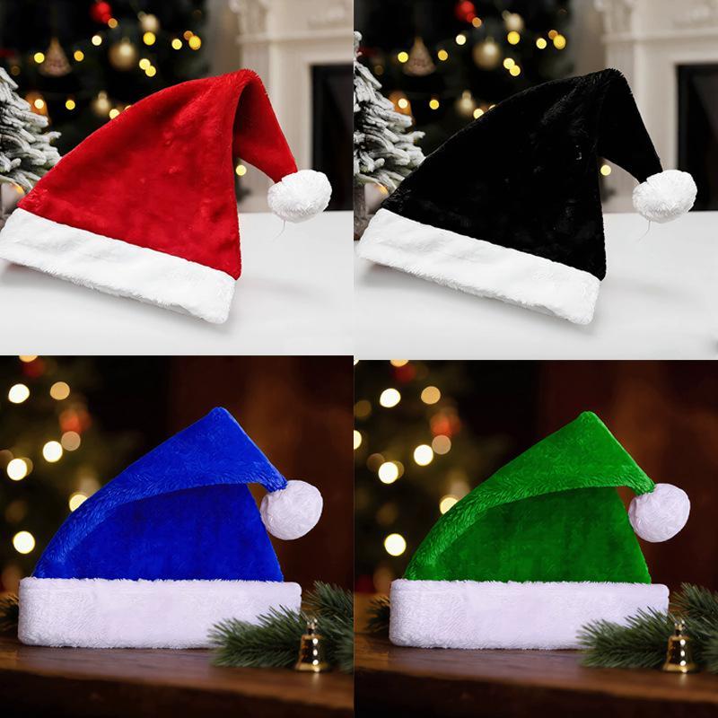 푹신한 흰색 챙이 있는 부드러운 플러시 크리스마스 산타 - Santa Hat Plush 리뷰 및 가격