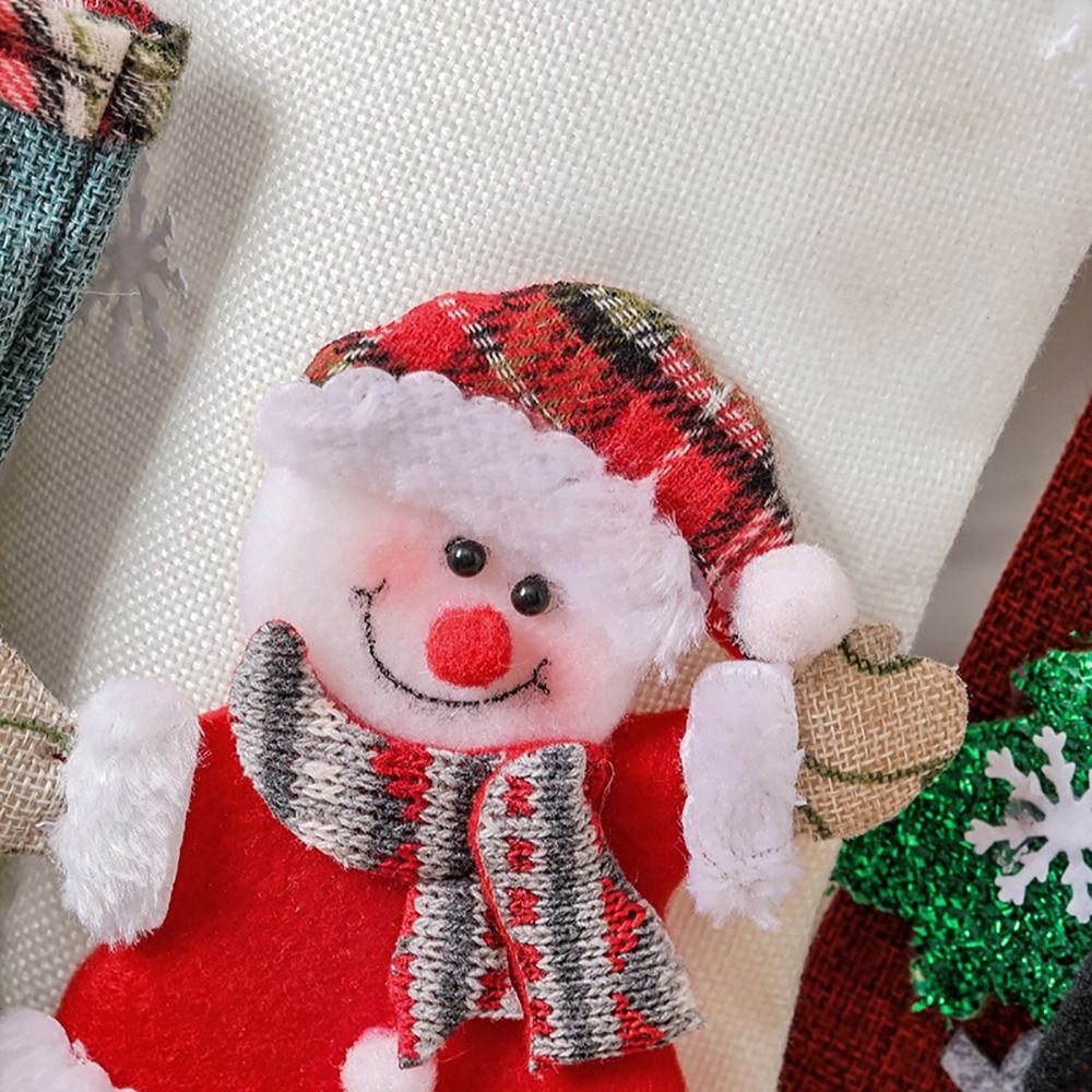 다채로운 색상의 크리스마스 스타킹 눈사람 사슴 곰 만화 - Christmas Stocking Hanging 리뷰 및 가격