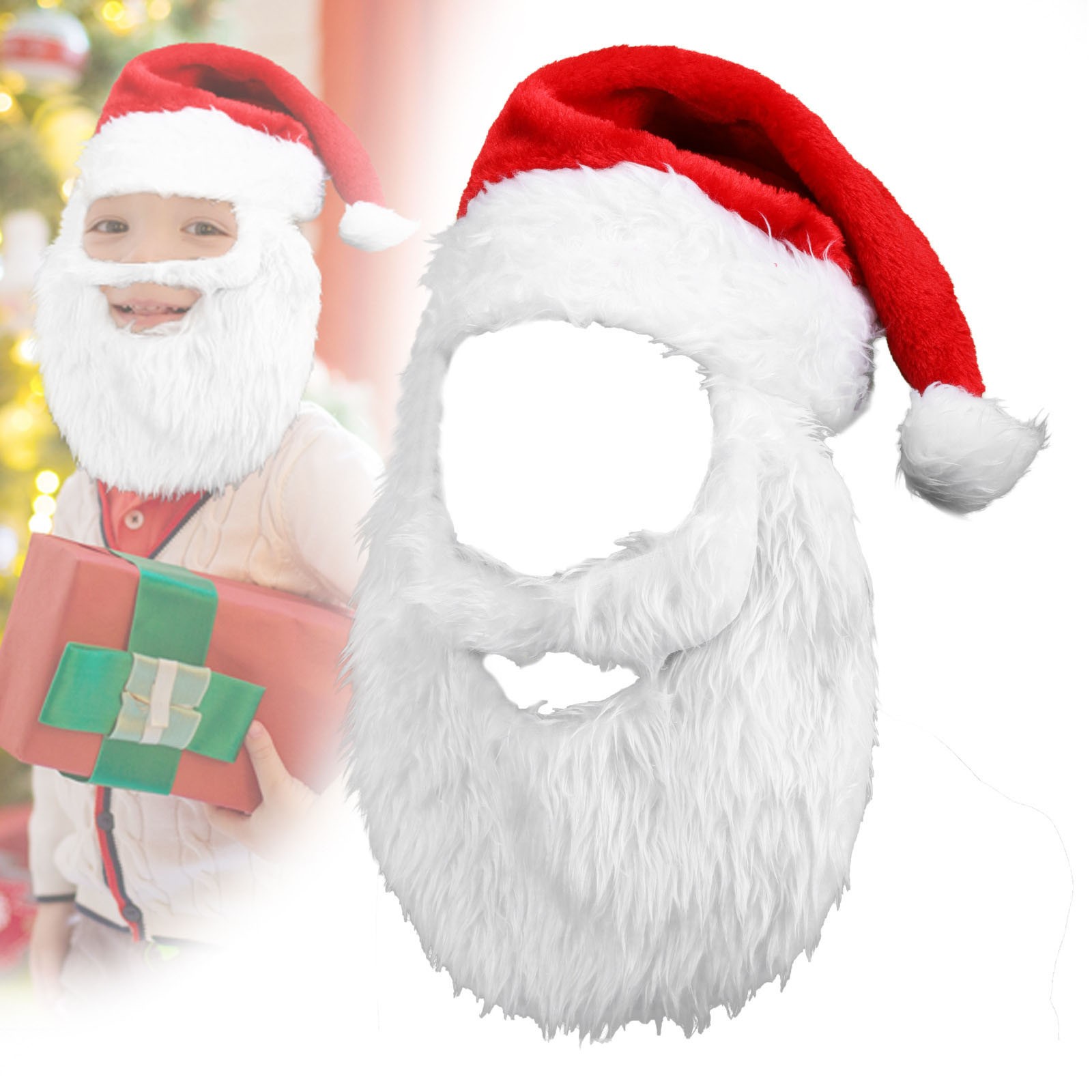 새로운 성인 공 플러시 크리스마스 모자 남여 재미 있은 - Santa Hat Plush 리뷰 및 가격