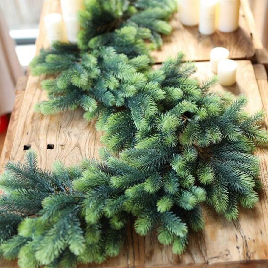 인조 녹색 식물 라탄 크리스마스 트리 가랜드 리스 홈룸 - Christmas Tree Artificial 리뷰 및 가격