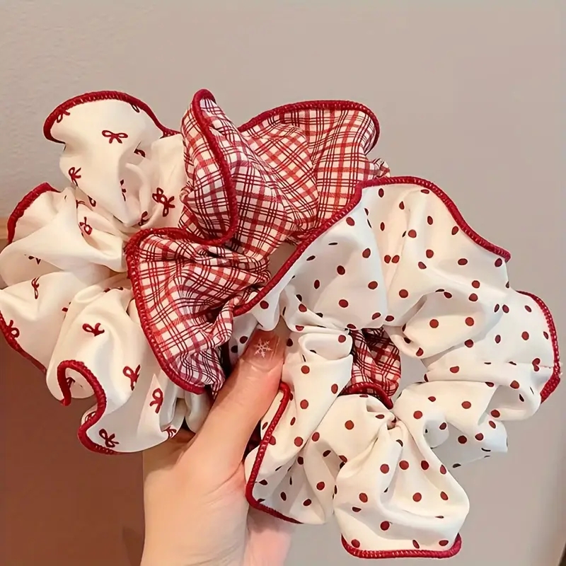 여성용 3개입 스윗 레드 도트 보우 노트 플래드 스크런 - Christmas Throw Blanket 리뷰 및 가격