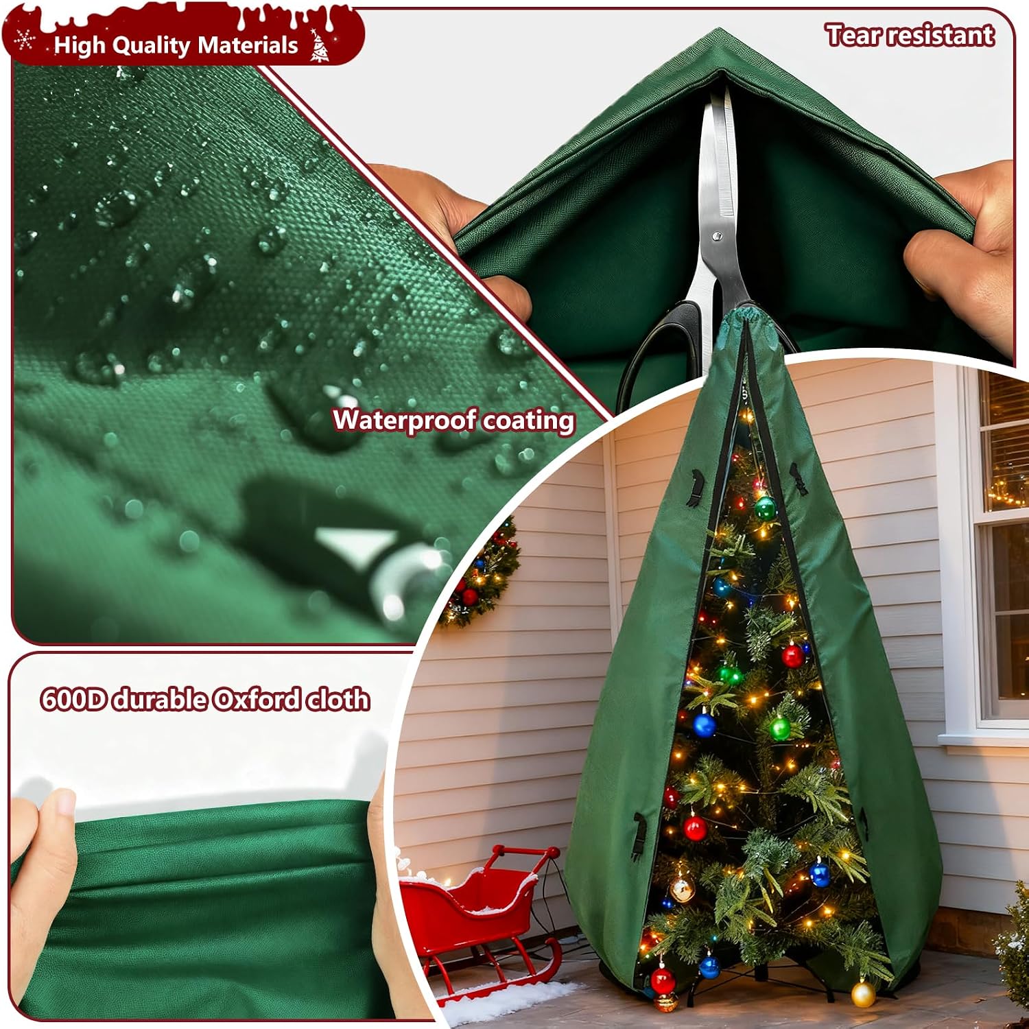 7.5피트 크리스마스 트리 보관 가방, 장식이 있는 7 - Christmas Tree Artificial 리뷰 및 가격
