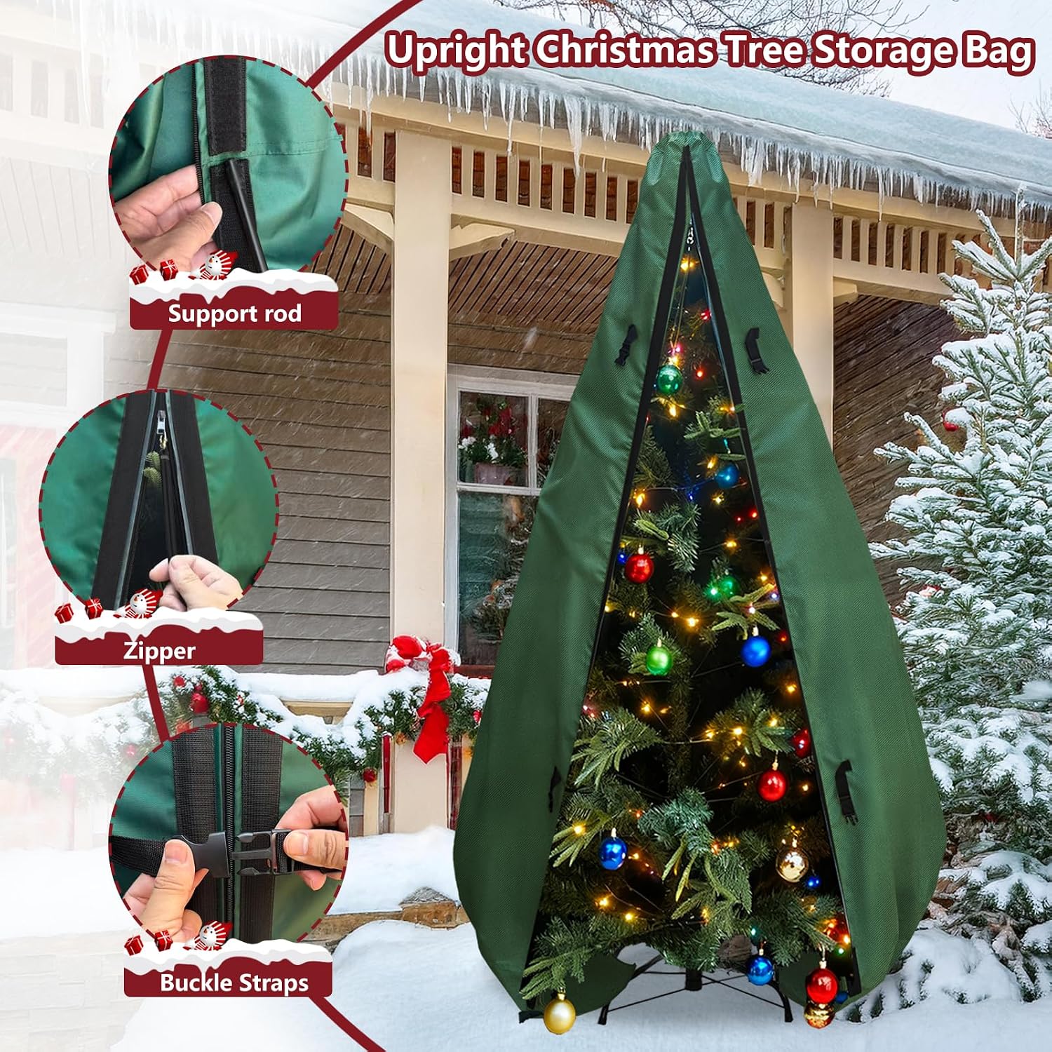7.5피트 크리스마스 트리 보관 가방, 장식이 있는 7 - Christmas Tree Artificial 리뷰 및 가격
